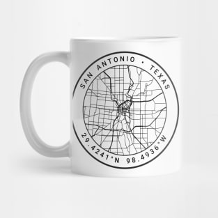 San Antonio Map Mug